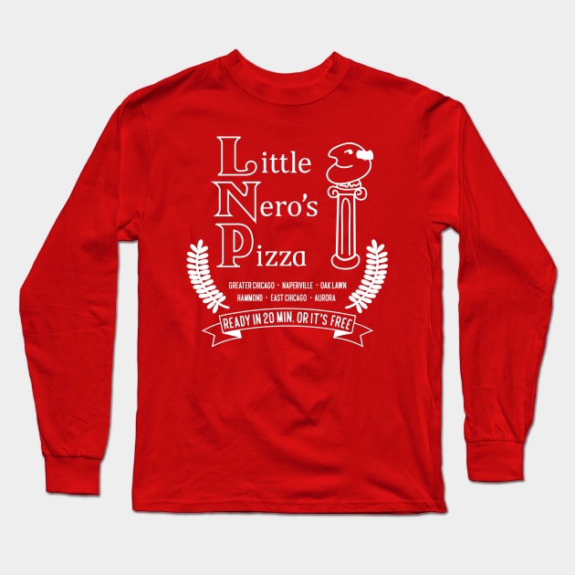 Little Nero's Pizza (Dark tees) Long Sleeve T-Shirt by Sharkshock